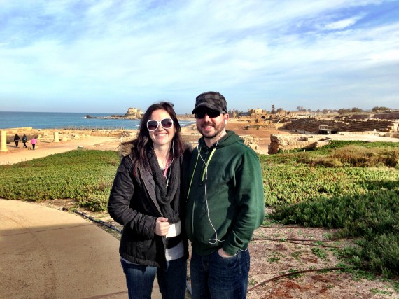 Jeremy and Michelle at Caesarea
