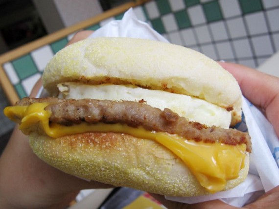 sausage mcmuffin with egg - mcdonald's